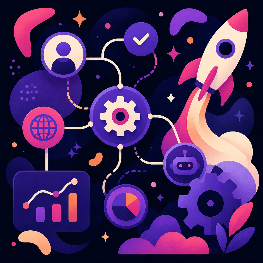 Smart online strategies and automation visualized